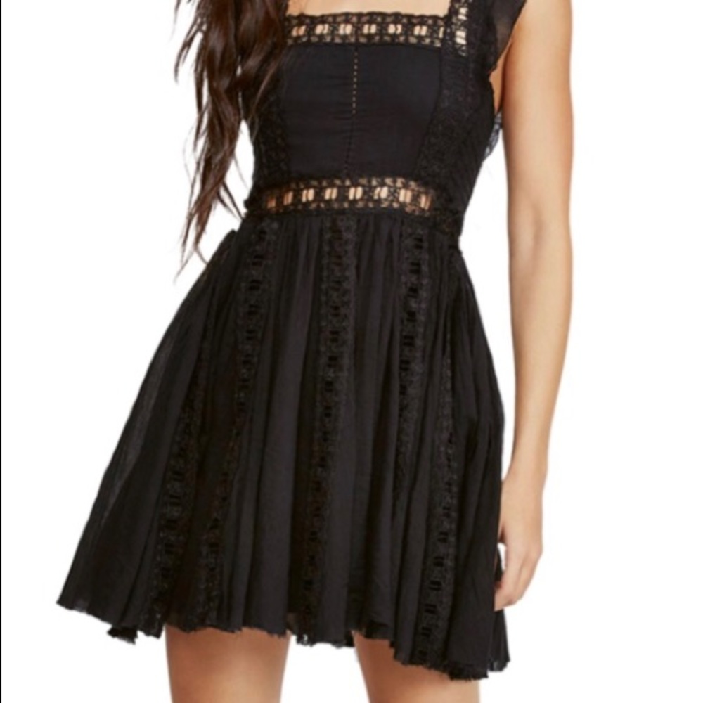 Free People black Verona sundress